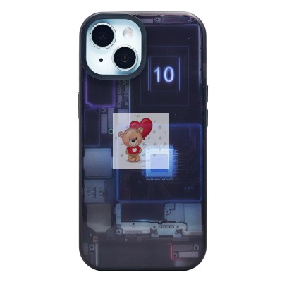 Чехол-накладка для Apple iPhone 15 (многоцветный) - PC088