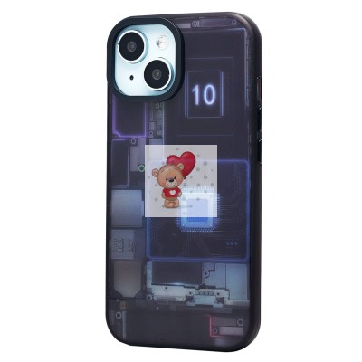 Чехол-накладка для Apple iPhone 15 (многоцветный) - PC088