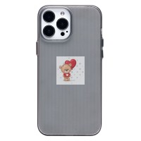 Чехол-накладка для Apple iPhone 13 Pro Max (матовый прозрачный/черный) - PC089 Чехол-накладка для Apple iPhone 13 Pro Max (матовый прозрачный/черный) - PC089