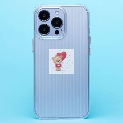 Чехол-накладка для Apple iPhone 13 Pro (матовый прозрачный) - PC089