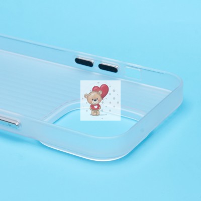Чехол-накладка для Apple iPhone 14 Pro (матовый прозрачный) - PC089