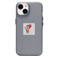 Чехол-накладка для Apple iPhone 13 (матовый прозрачный/черный) - PC089 Чехол-накладка для Apple iPhone 13 (матовый прозрачный/черный) - PC089