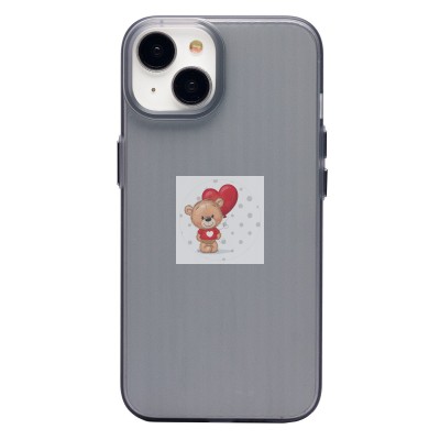 Чехол-накладка для Apple iPhone 13 (матовый прозрачный/черный) - PC089 Чехол-накладка для Apple iPhone 13 (матовый прозрачный/черный) - PC089