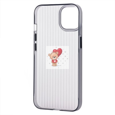 Чехол-накладка для Apple iPhone 13 (матовый прозрачный/черный) - PC089 Чехол-накладка для Apple iPhone 13 (матовый прозрачный/черный) - PC089