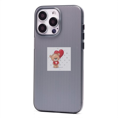 Чехол-накладка для Apple iPhone 15 Pro Max (матовый прозрачный/черный) - PC089 Чехол-накладка для Apple iPhone 15 Pro Max (матовый прозрачный/черный) - PC089