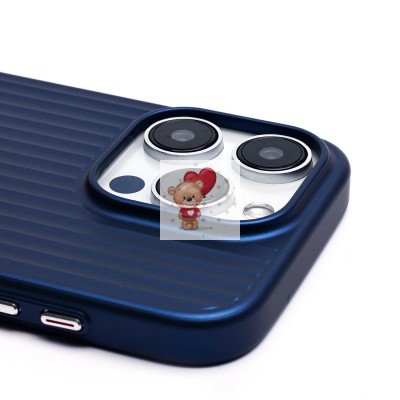 Чехол-накладка для Apple iPhone 15 Pro (титановый синий) - PC089