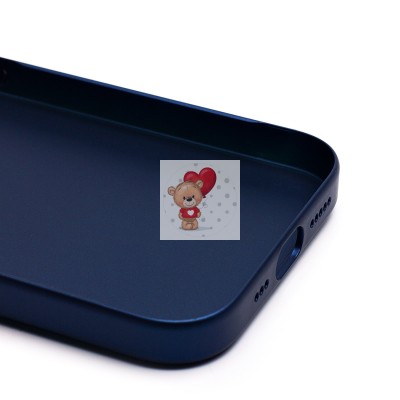 Чехол-накладка для Apple iPhone 15 Pro (титановый синий) - PC089