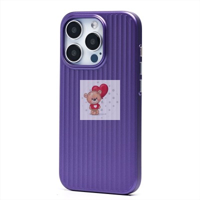 Чехол-накладка для Apple iPhone 15 Pro (фиолетовый) - PC089