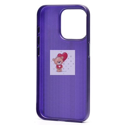 Чехол-накладка для Apple iPhone 15 Pro (фиолетовый) - PC089