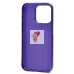 Чехол-накладка для Apple iPhone 15 Pro (фиолетовый) - PC089