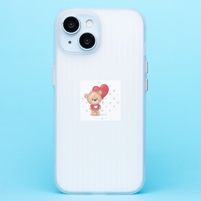 Чехол-накладка для Apple iPhone 15 (матовый прозрачный) - PC089