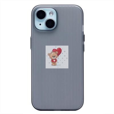 Чехол-накладка для Apple iPhone 15 (матовый прозрачный/черный) - PC089 Чехол-накладка для Apple iPhone 15 (матовый прозрачный/черный) - PC089