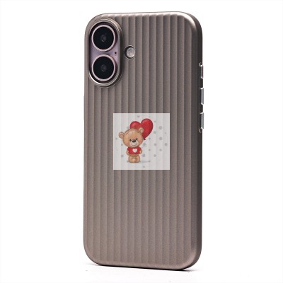 Чехол-накладка для Apple iPhone 16 (титановый) - PC089