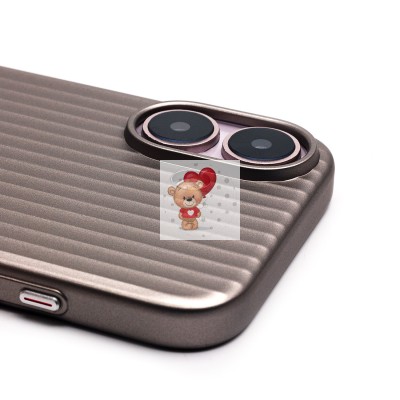 Чехол-накладка для Apple iPhone 16 (титановый) - PC089