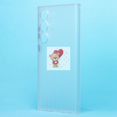 Чехол-накладка для Samsung Galaxy S23 Ultra (матовый прозрачный) - PC089