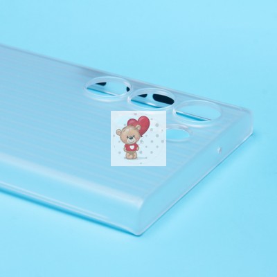Чехол-накладка для Samsung Galaxy S23 Ultra (матовый прозрачный) - PC089