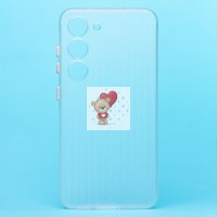 Чехол-накладка для Samsung Galaxy S23 (матовый прозрачный) - PC089