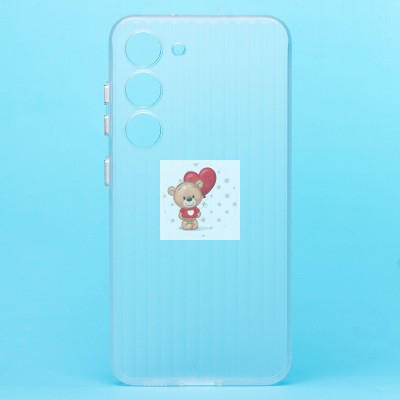 Чехол-накладка для Samsung Galaxy S23 (матовый прозрачный) - PC089