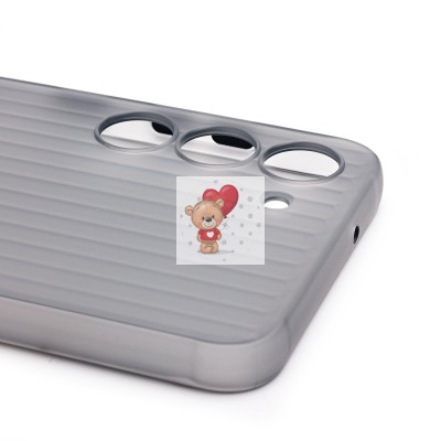 Чехол-накладка для Samsung Galaxy S23 (матовый прозрачный/черный) - PC089 Чехол-накладка для Samsung Galaxy S23 (матовый прозрачный/черный) - PC089