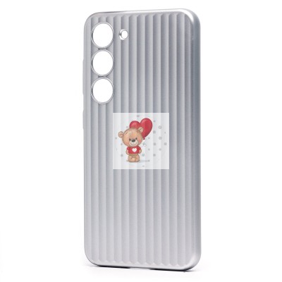 Чехол-накладка для Samsung Galaxy S23 (серебяный) - PC089 Чехол-накладка для Samsung Galaxy S23 (серебяный) - PC089