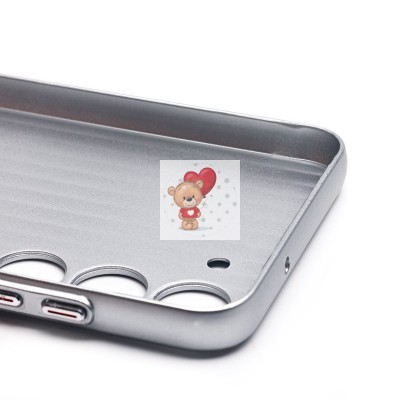 Чехол-накладка для Samsung Galaxy S23 (серебяный) - PC089 Чехол-накладка для Samsung Galaxy S23 (серебяный) - PC089