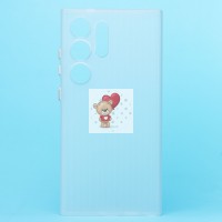 Чехол-накладка для Samsung Galaxy S24 Ultra (матовый прозрачный) - PC089