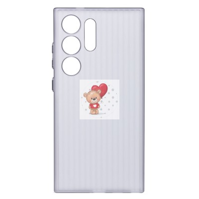 Чехол-накладка для Samsung Galaxy S24 Ultra (матовый прозрачный/черный) - PC089 Чехол-накладка для Samsung Galaxy S24 Ultra (матовый прозрачный/черный) - PC089