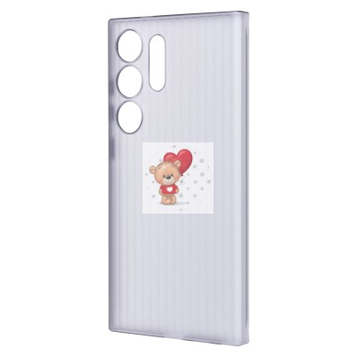 Чехол-накладка для Samsung Galaxy S24 Ultra (матовый прозрачный/черный) - PC089 Чехол-накладка для Samsung Galaxy S24 Ultra (матовый прозрачный/черный) - PC089