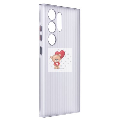 Чехол-накладка для Samsung Galaxy S24 Ultra (матовый прозрачный/черный) - PC089 Чехол-накладка для Samsung Galaxy S24 Ultra (матовый прозрачный/черный) - PC089