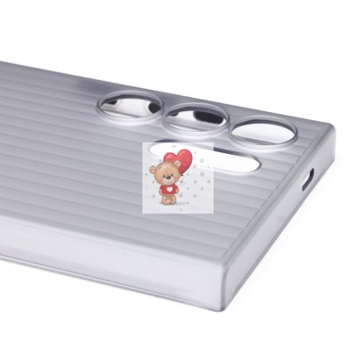 Чехол-накладка для Samsung Galaxy S24 Ultra (матовый прозрачный/черный) - PC089 Чехол-накладка для Samsung Galaxy S24 Ultra (матовый прозрачный/черный) - PC089