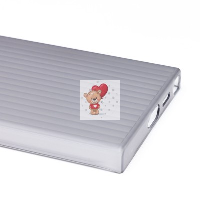 Чехол-накладка для Samsung Galaxy S24 Ultra (матовый прозрачный/черный) - PC089 Чехол-накладка для Samsung Galaxy S24 Ultra (матовый прозрачный/черный) - PC089