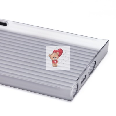 Чехол-накладка для Samsung Galaxy S24 Ultra (матовый прозрачный/черный) - PC089 Чехол-накладка для Samsung Galaxy S24 Ultra (матовый прозрачный/черный) - PC089