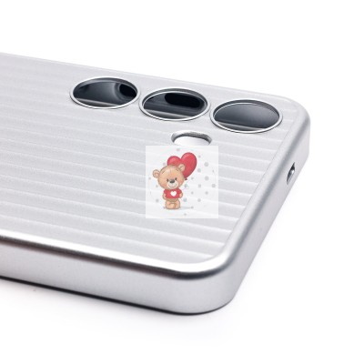 Чехол-накладка для Samsung Galaxy S24+ (серебяный) - PC089