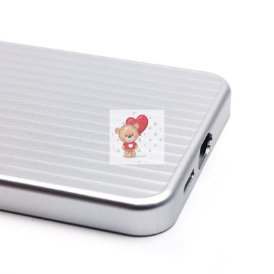 Чехол-накладка для Samsung Galaxy S24+ (серебяный) - PC089