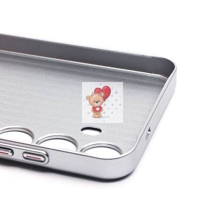Чехол-накладка для Samsung Galaxy S24+ (серебяный) - PC089
