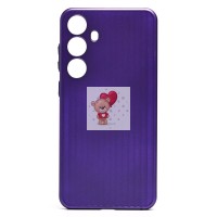 Чехол-накладка для Samsung Galaxy S24+ (фиолетовый) - PC089