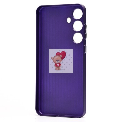 Чехол-накладка для Samsung Galaxy S24+ (фиолетовый) - PC089