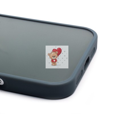 Чехол-накладка для Apple iPhone 16 Plus (серый) - PC090