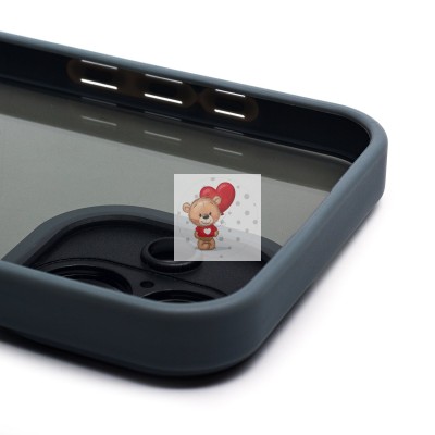 Чехол-накладка для Apple iPhone 16 Plus (серый) - PC090