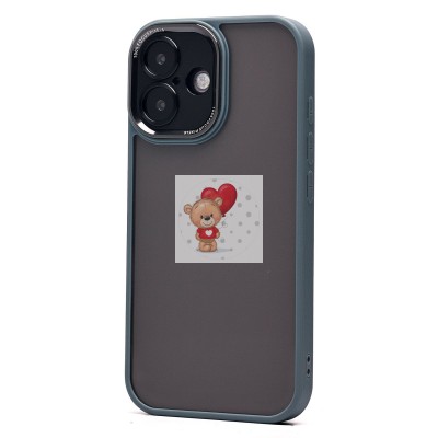 Чехол-накладка для Apple iPhone 16 (серый) - PC090