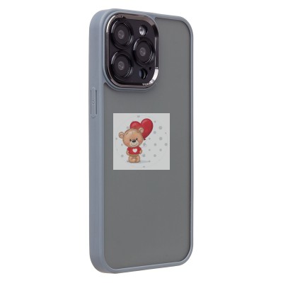 Чехол-накладка для Apple iPhone 15 Pro Max (серый) - PC090