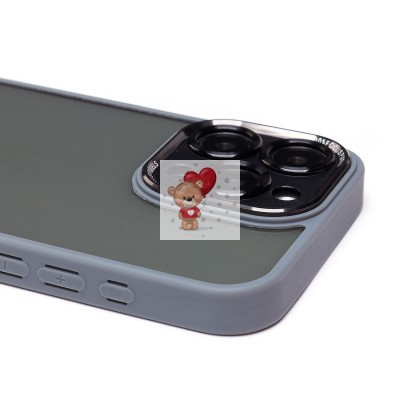 Чехол-накладка для Apple iPhone 15 Pro Max (серый) - PC090