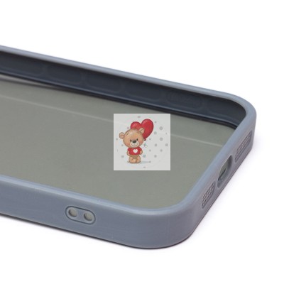 Чехол-накладка для Apple iPhone 15 Pro Max (серый) - PC090