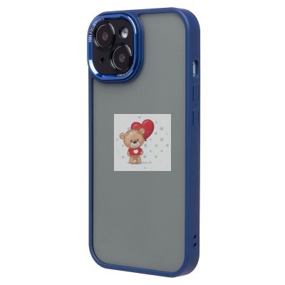 Чехол-накладка для Apple iPhone 15 (синий) - PC090