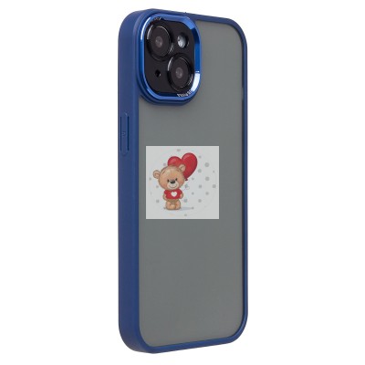 Чехол-накладка для Apple iPhone 15 (синий) - PC090