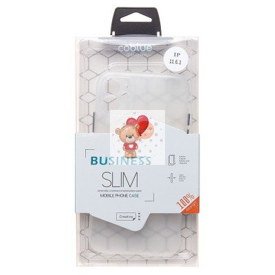 Чехол-накладка для Apple iPhone 11 (матовый прозрачный/белый) - PC091 Чехол-накладка для Apple iPhone 11 (матовый прозрачный/белый) - PC091