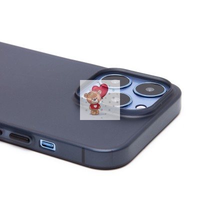 Чехол-накладка для Apple iPhone 13 Pro (матовый прозрачный/черный) - PC091 Чехол-накладка для Apple iPhone 13 Pro (матовый прозрачный/черный) - PC091