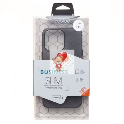 Чехол-накладка для Apple iPhone 13 Pro (матовый прозрачный/черный) - PC091 Чехол-накладка для Apple iPhone 13 Pro (матовый прозрачный/черный) - PC091