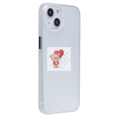 Чехол-накладка для Apple iPhone 14/iPhone 13 (матовый прозрачный/белый) - PC091 Чехол-накладка для Apple iPhone 14/iPhone 13 (матовый прозрачный/белый) - PC091