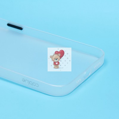 Чехол-накладка для Apple iPhone 14/iPhone 13 (матовый прозрачный/белый) - PC091 Чехол-накладка для Apple iPhone 14/iPhone 13 (матовый прозрачный/белый) - PC091
